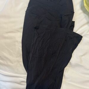 Aerie crossover Black flare Leggings
